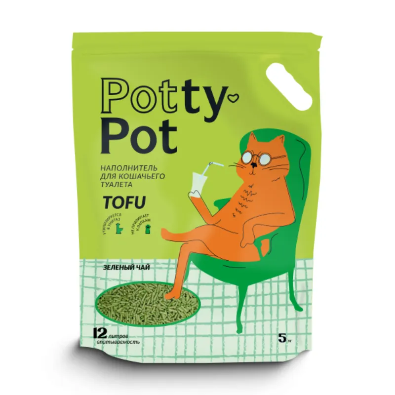 Потти-Пот Зеленый чай  наполнитель ТОФУ