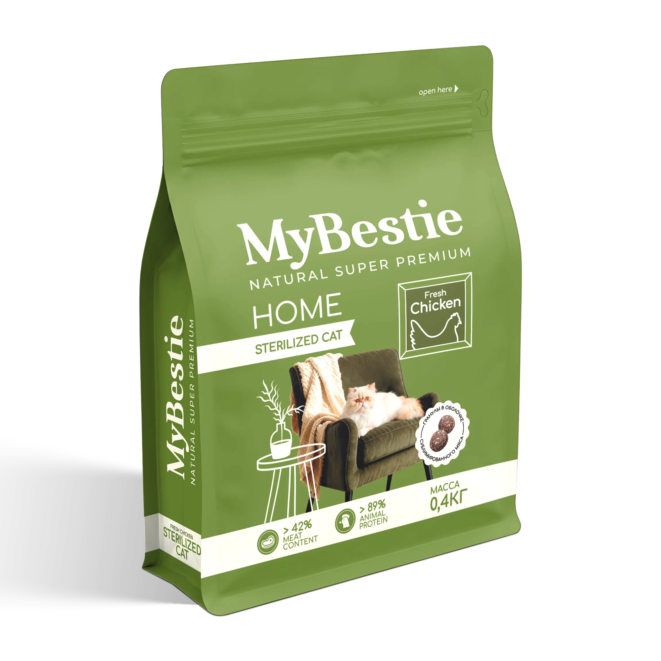 MyBestie Нome Sterilized с курицей 0,4 кг