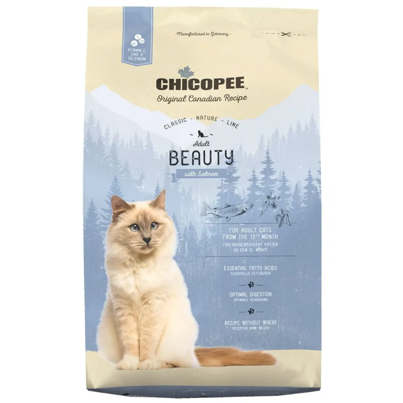 Chicopee CNL Beauty (Чикопи Бьюти с лососем) Корм для взрослых кошек