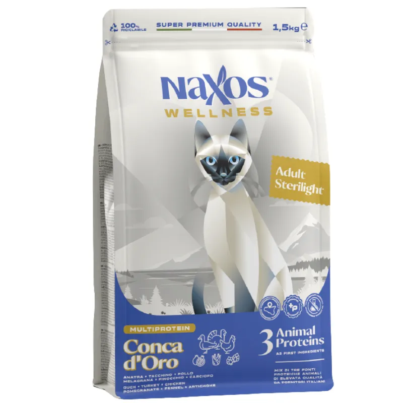 NAXOS Wellness Эдалт Стерилайн Утка, Курица, Индейка