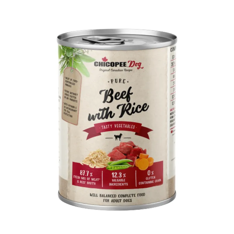 Чикопи Эдалт Говядина с рисом и овощами (400 гр) консервы для собак